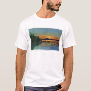 MaineView of a Sunset on Bald Mountain T-Shirt