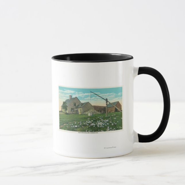 MaineView of an Old New England Homestead Mug (Right)
