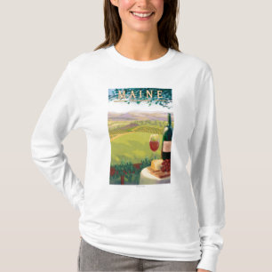 MaineWine Country Scene T-Shirt