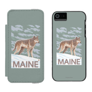 MaineWolf Scene Incipio Watson™ iPhone 5 Wallet Case