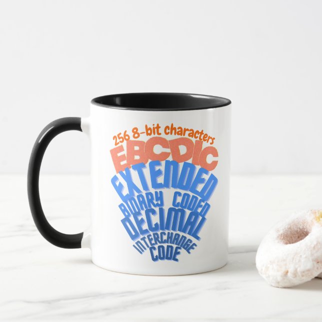 Mainframe Coded Character Set EBCDIC Mug (With Donut)