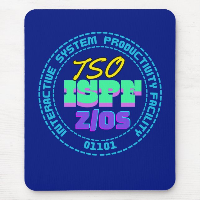 Mainframe TSO-ISPF Interactive System Mouse Mat (Front)