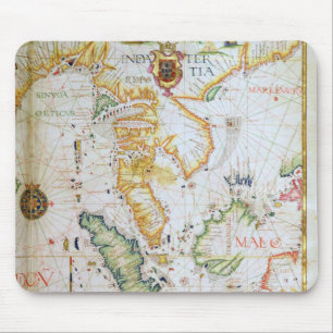 Mainland Southeast Asia, detail from world atlas Mouse Mat