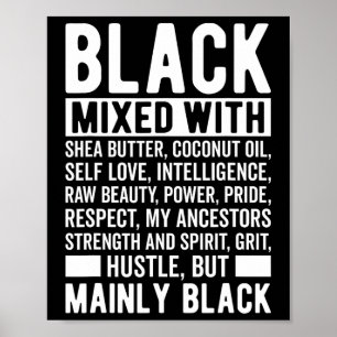 Mainly Black African Pride Black History Month Poster
