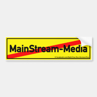 MainStream Media: CLOSE! Bumper Sticker