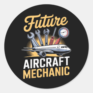 Maintenance Aircraft Technician Future Aircraft Me Classic Round Sticker
