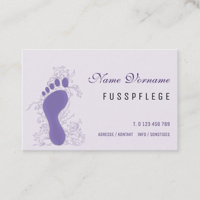 maintenance business card (Front)