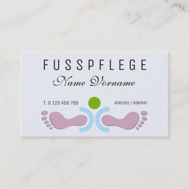 maintenance business card (Front)