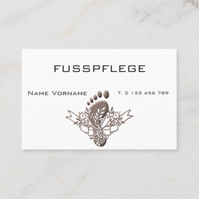 maintenance business card (Front)