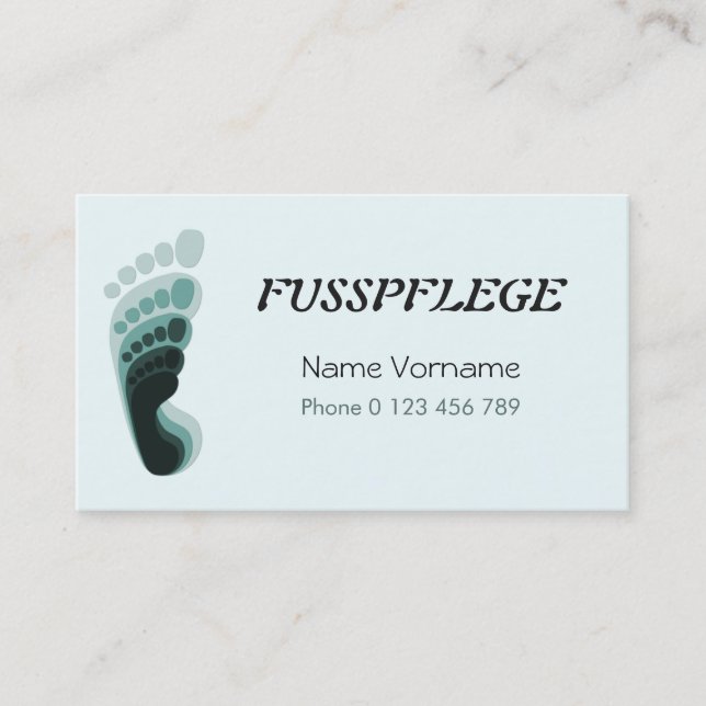 maintenance business card (Front)