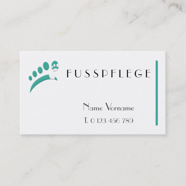 maintenance business card (Front)