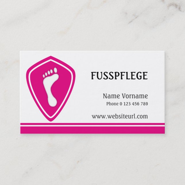 maintenance business card (Front)