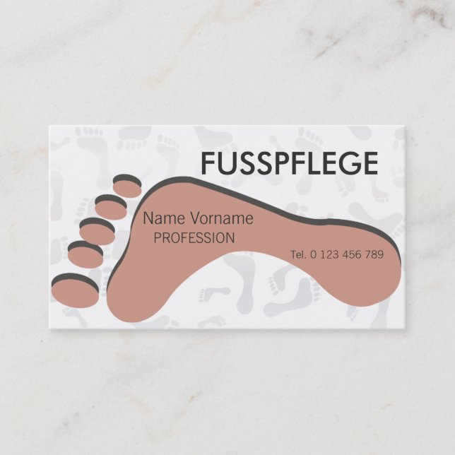 maintenance business card (Front)