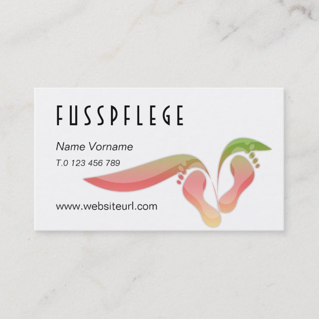 maintenance business card (Front)