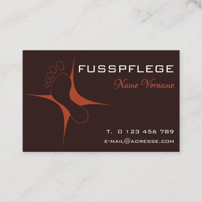 maintenance business card (Front)