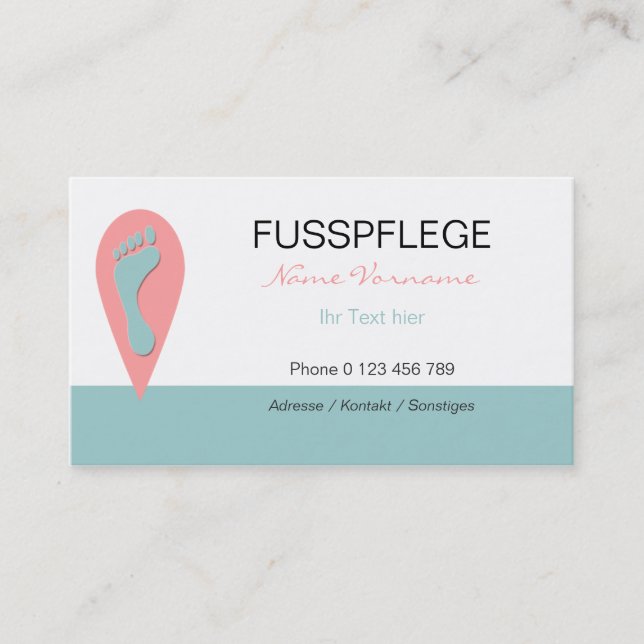 maintenance business card (Front)