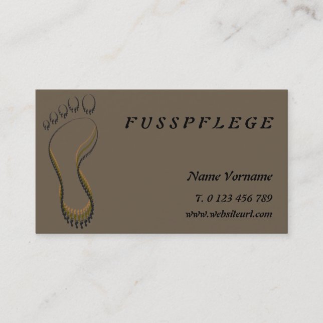 maintenance business card (Front)