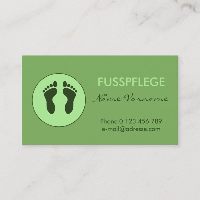 maintenance business card (Front)