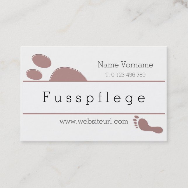 maintenance business card (Front)