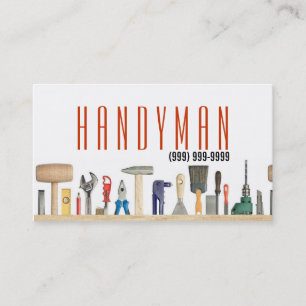 Maintenance, Construction, Handyman Business Card