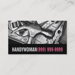 Maintenance, Construction, Handywoma Business Card