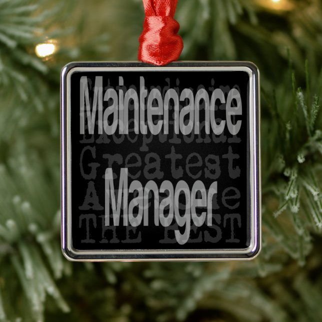 Maintenance Manager Extraordinaire Metal Tree Decoration (Tree)