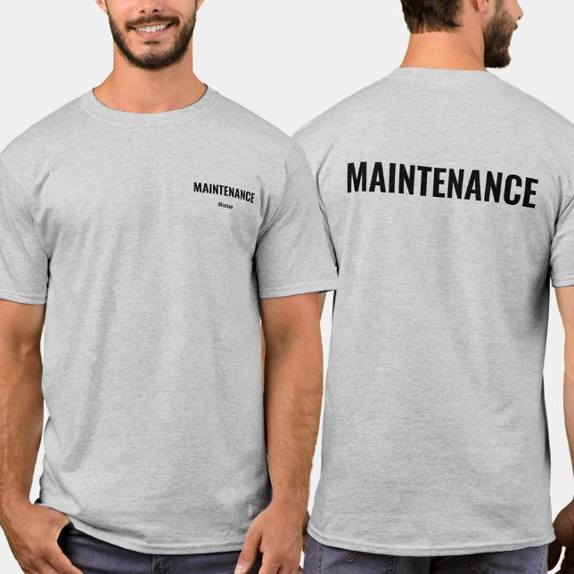 Maintenance Staff Shirt Personalised Name (Creator Uploaded)