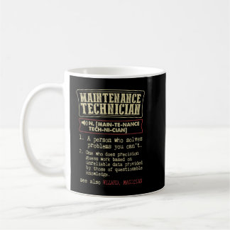 Maintenance Technician Dictionary Definition Term Coffee Mug