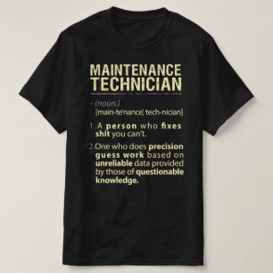 Maintenance Technician Real American Definition T-Shirt