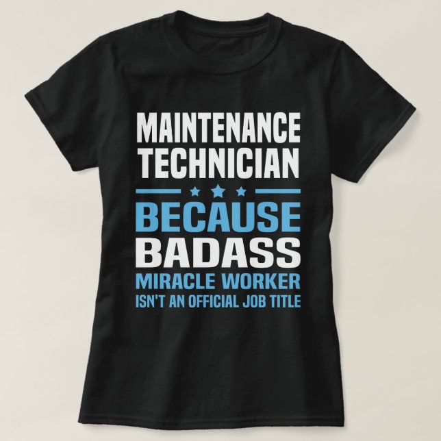 Maintenance Technician T-Shirt (Design Front)