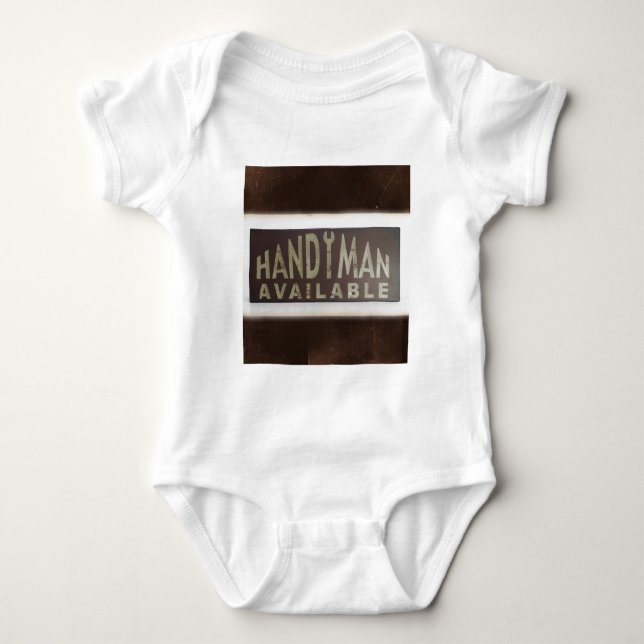 maintenance tools Construction Worker Handyman Baby Bodysuit (Front)