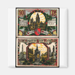 Mainz 50 Pfg 1921 Magnet