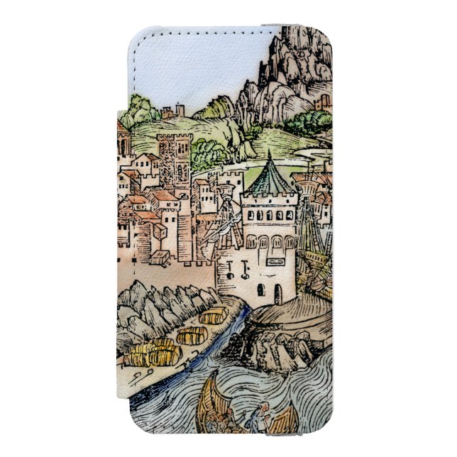 Mainz, Germany, 1493 Incipio iPhone Wallet Case (Folio Front)