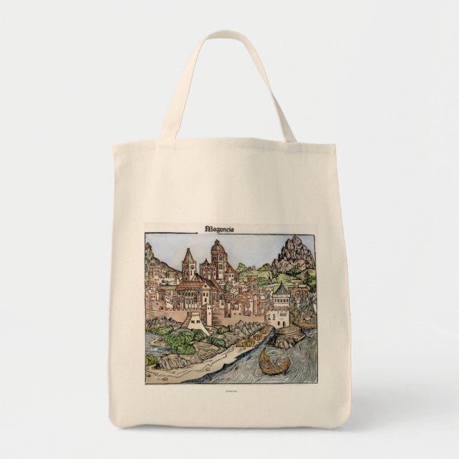Mainz, Germany, 1493 Tote Bag (Front)