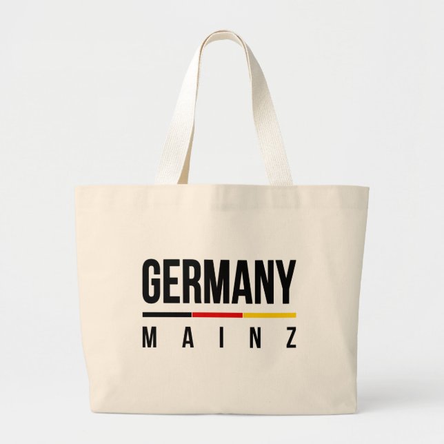 Mainz Germany Large Tote Bag (Front)