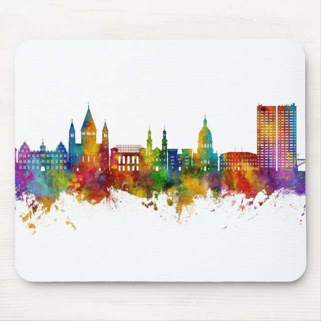 Mainz Germany Skyline Mouse Mat (Front)