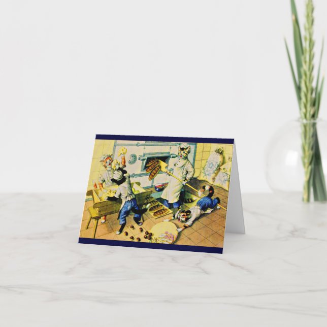 Mainzer chaotic bakery cats note card (Front)
