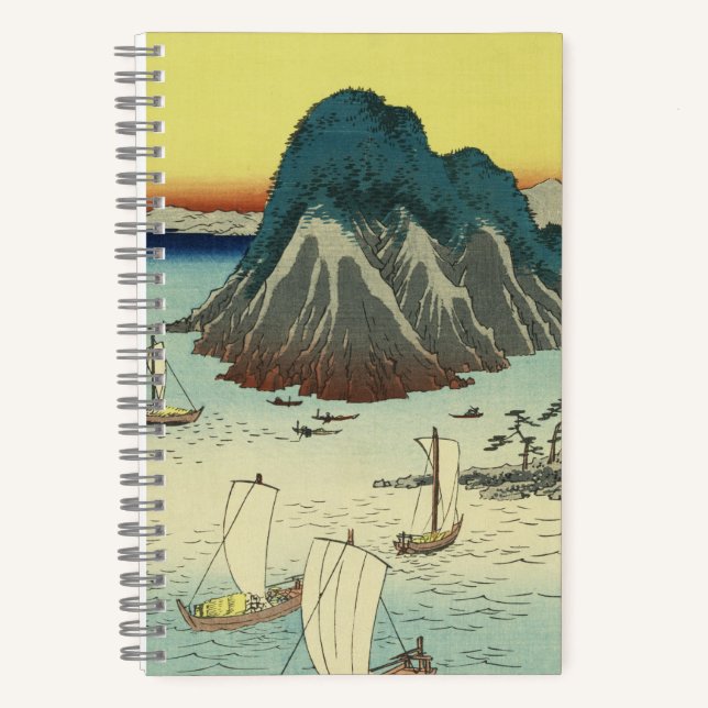 Maisaka, Japan: Vintage Japanese Woodblock Art Notebook (Front)