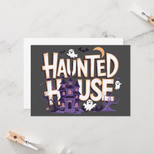 Maison Hantée - La Nuit des Fantômes Invitation