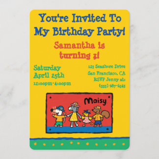 Maisy and Best Friends Hold Hands Invitation