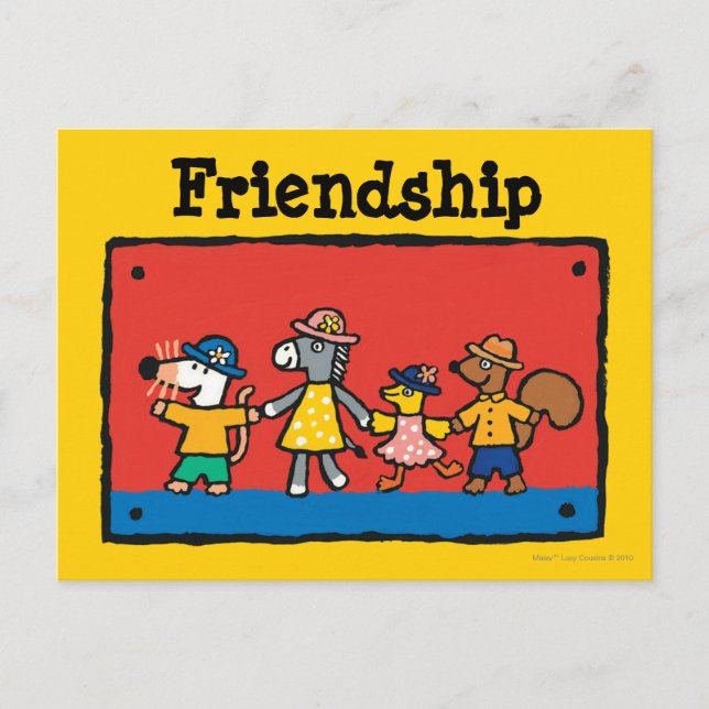 Maisy and Best Friends Hold Hands Postcard (Front)