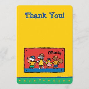 Maisy and Best Friends Hold Hands Thank You Card