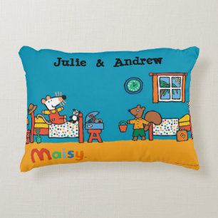 Maisy and Cyril Go on Vacation Scene Decorative Cushion