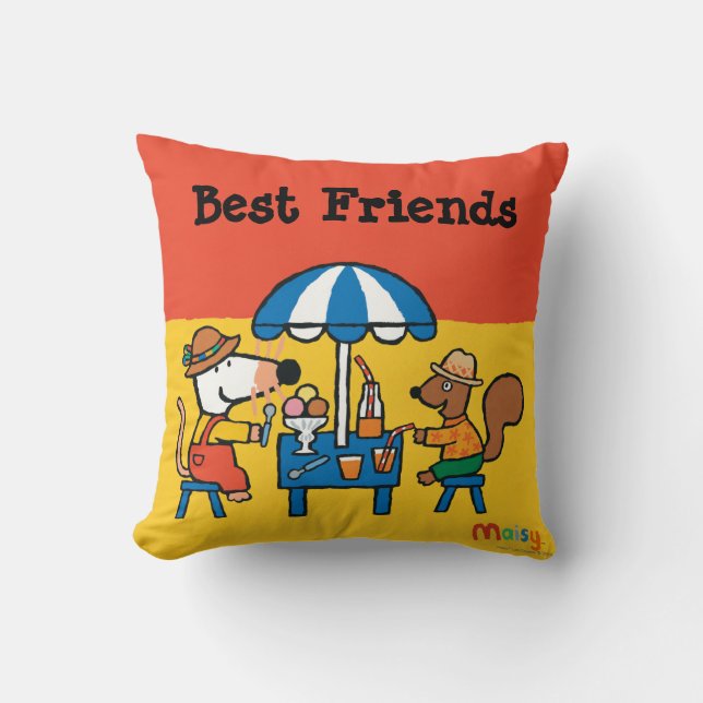 Maisy and Cyril Snacktime at the Beach Cushion (Front)