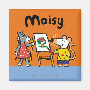 Maisy and Dotty Paint at Preschool Magnet