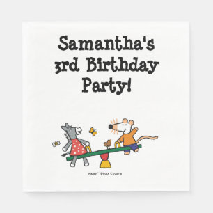 Maisy and Dotty Seesaw at the Playground Napkin