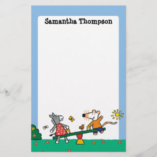 Maisy and Dotty Seesaw at the Playground Stationery