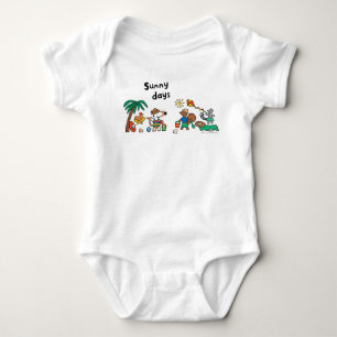 Maisy and Friends at the Beach Baby Bodysuit