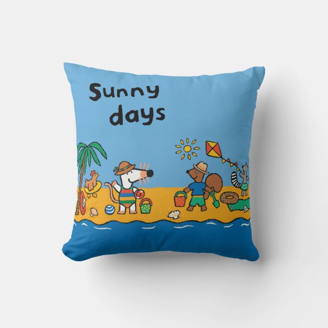 Maisy and Friends at the Beach Cushion (Front)