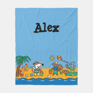 Maisy and Friends at the Beach Fleece Blanket